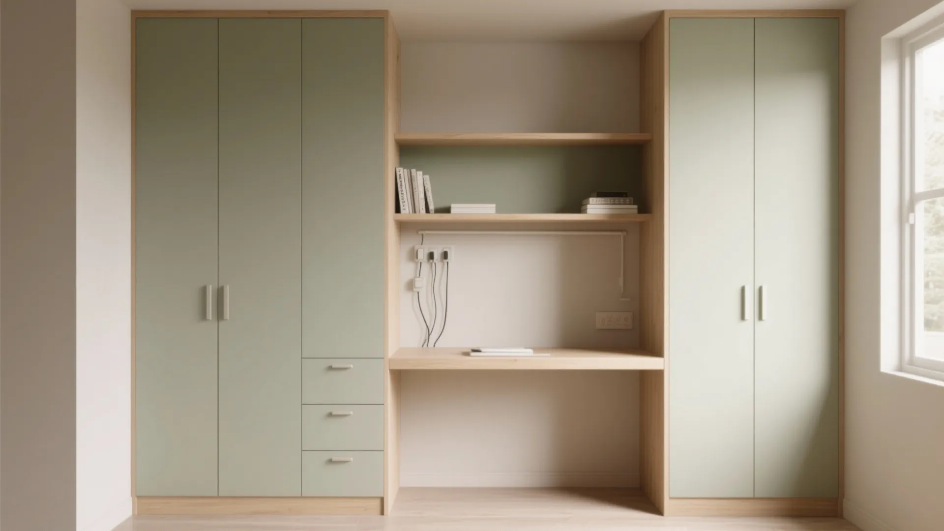 Minimalist Study Storage