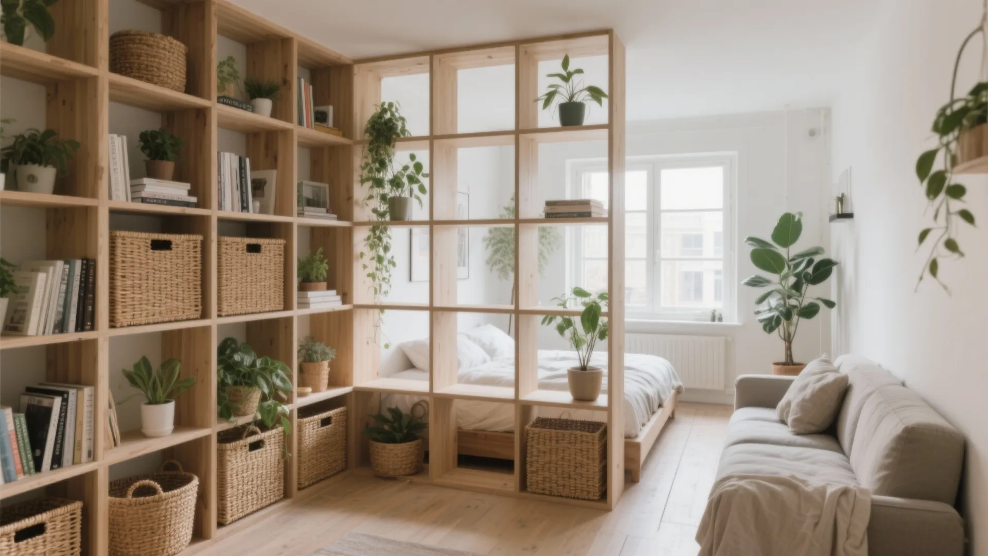 Open-shelf dividers with KALLAX