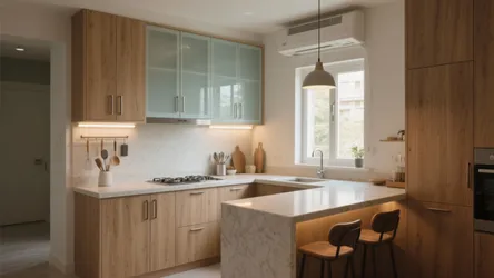 2 BHK Flat Kandivali West: 5 Smart Kitchen Design Ideas