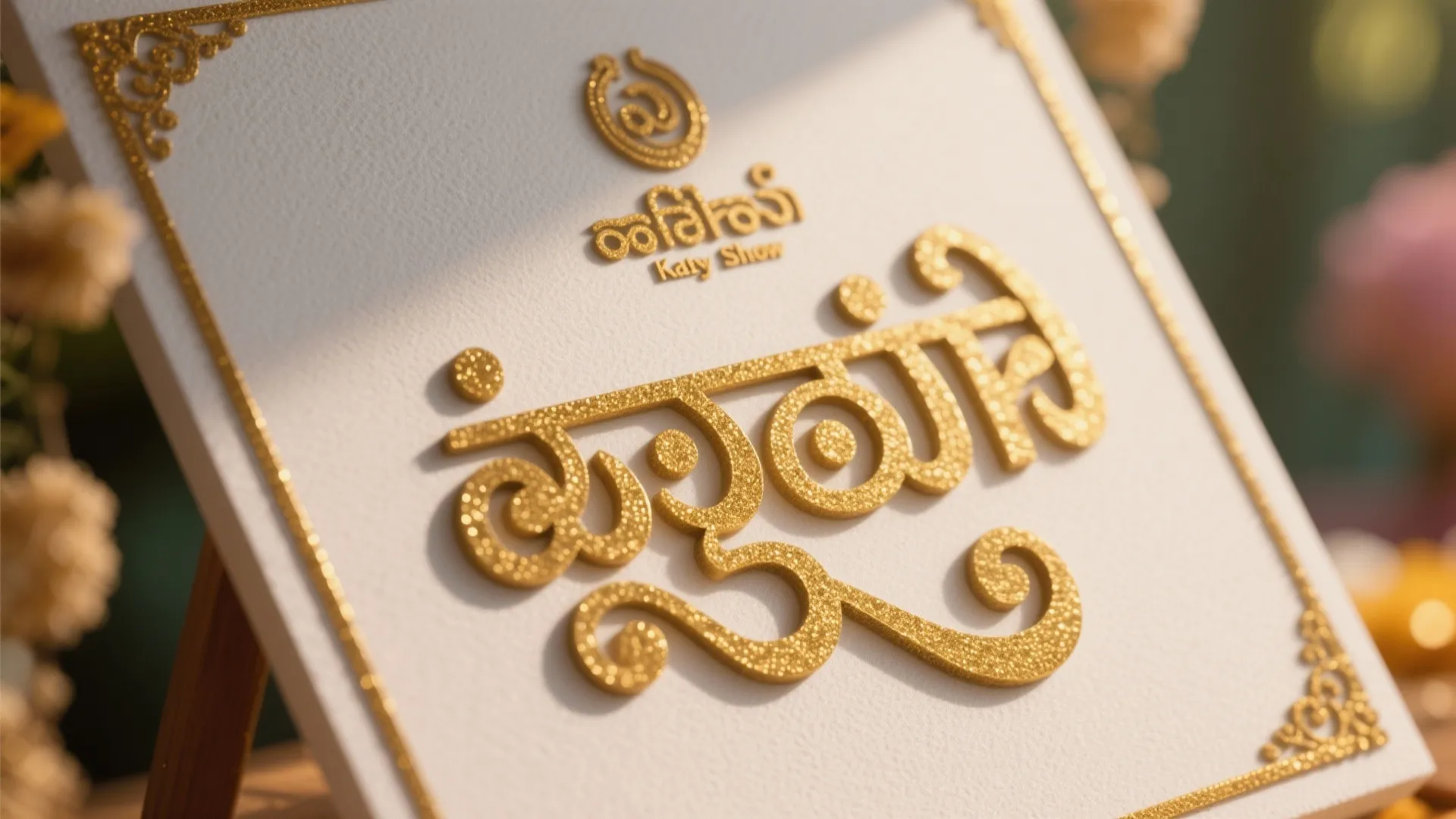 Personalized Touches: Kannada Signage, Favors, and a Mom-to-Be Corner