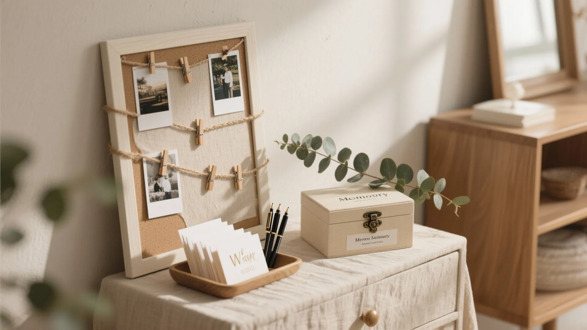 Keepsake Corner: Wishes, Photos, and a Memory Box