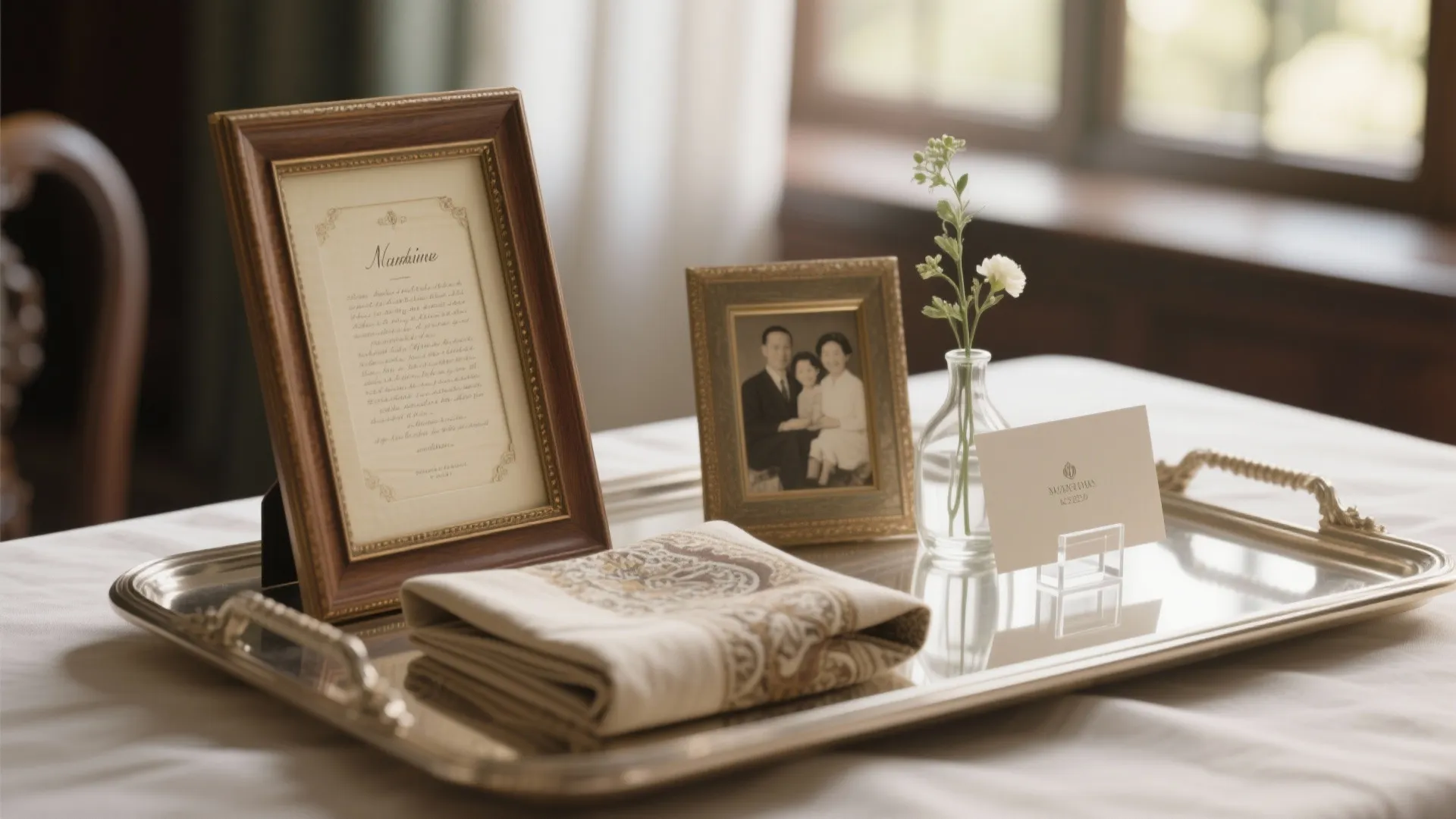 Tradition Corner & Keepsake Table