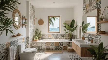 5 Bathroom Tile Design Ideas in Kerala