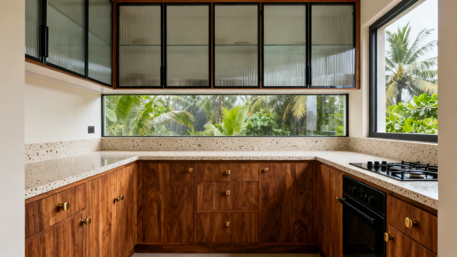 5 Glass Door Designs for Kitchen in Kerala