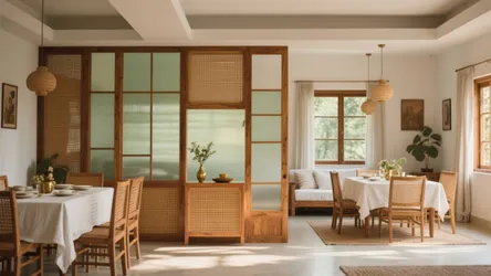 5 hall dining partition ideas Kerala