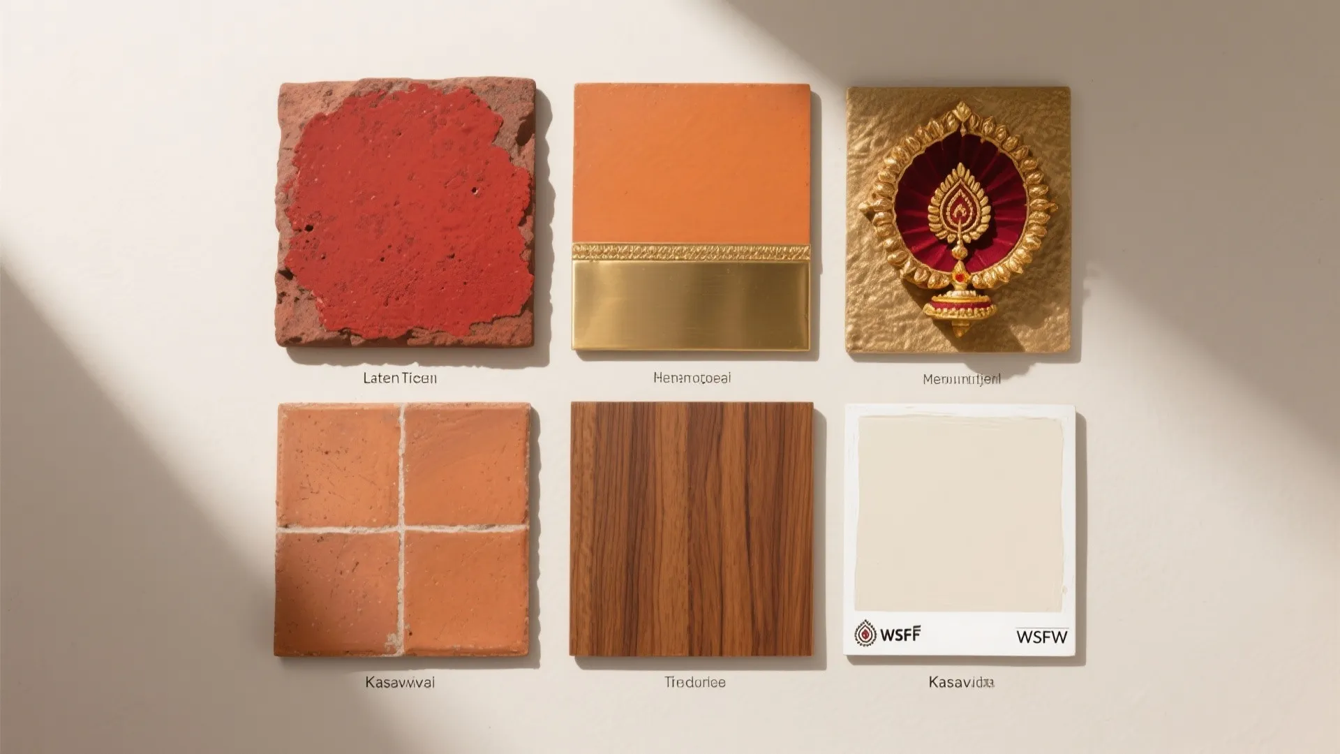 Red Oxide Floor and Laterite Backdrop