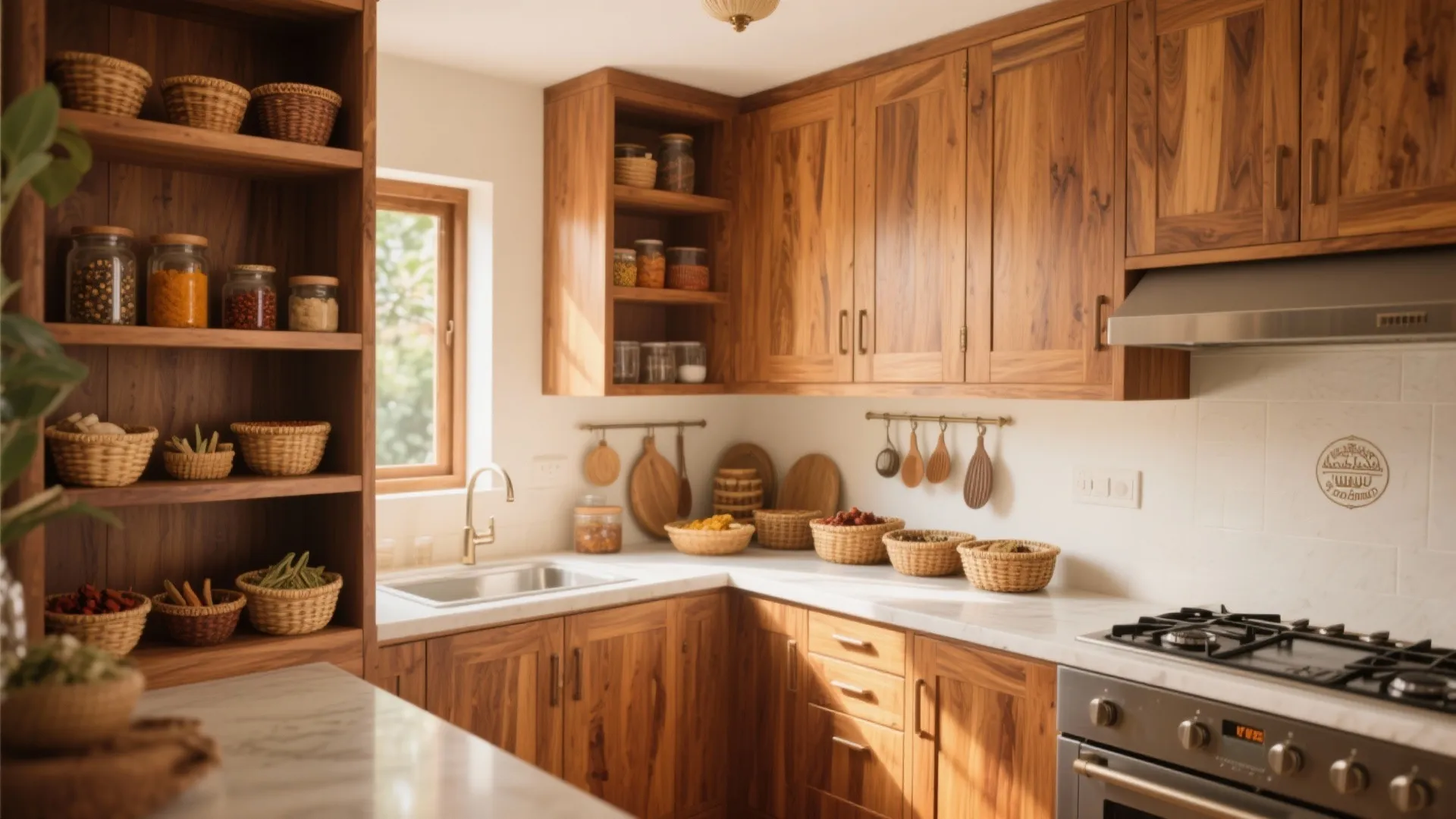 1. Minimalist Kitchen Storage in Kerala Homes