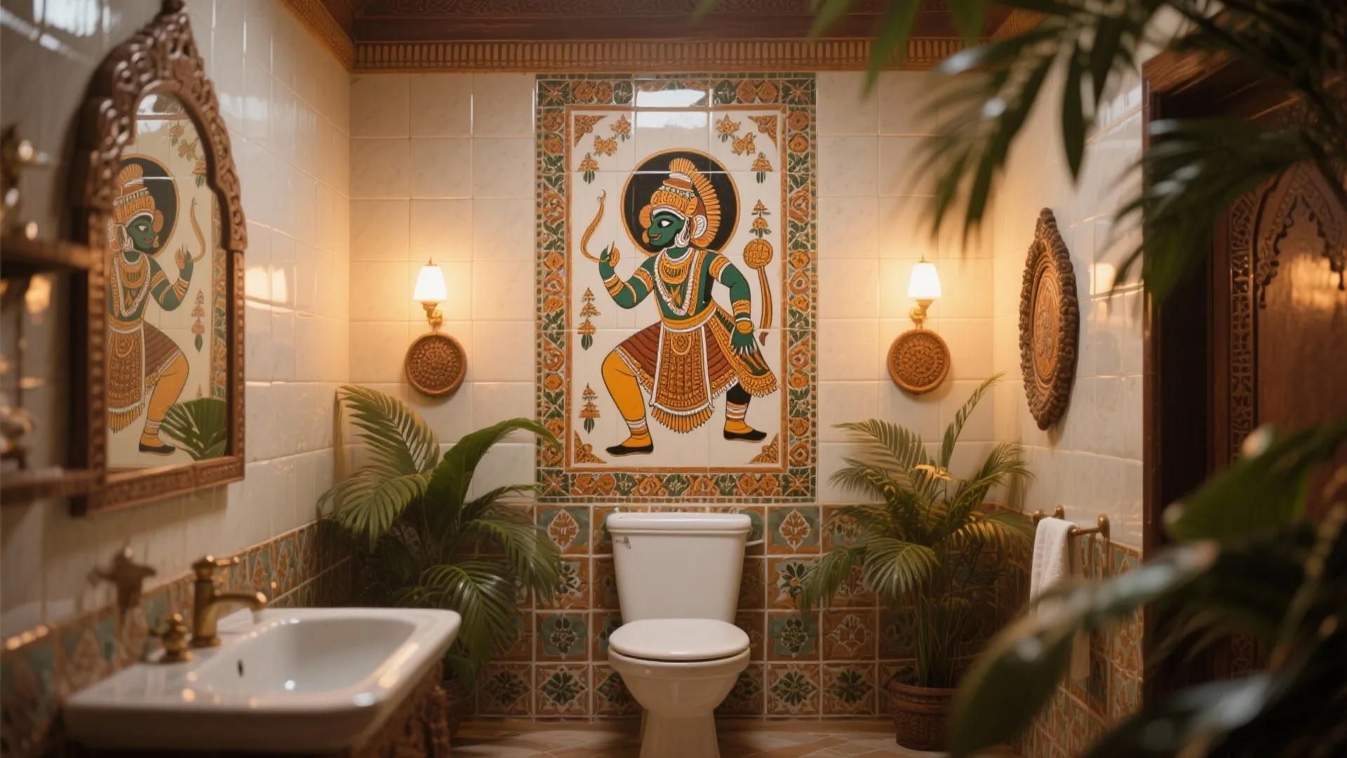 2. Traditional Mural Tiles