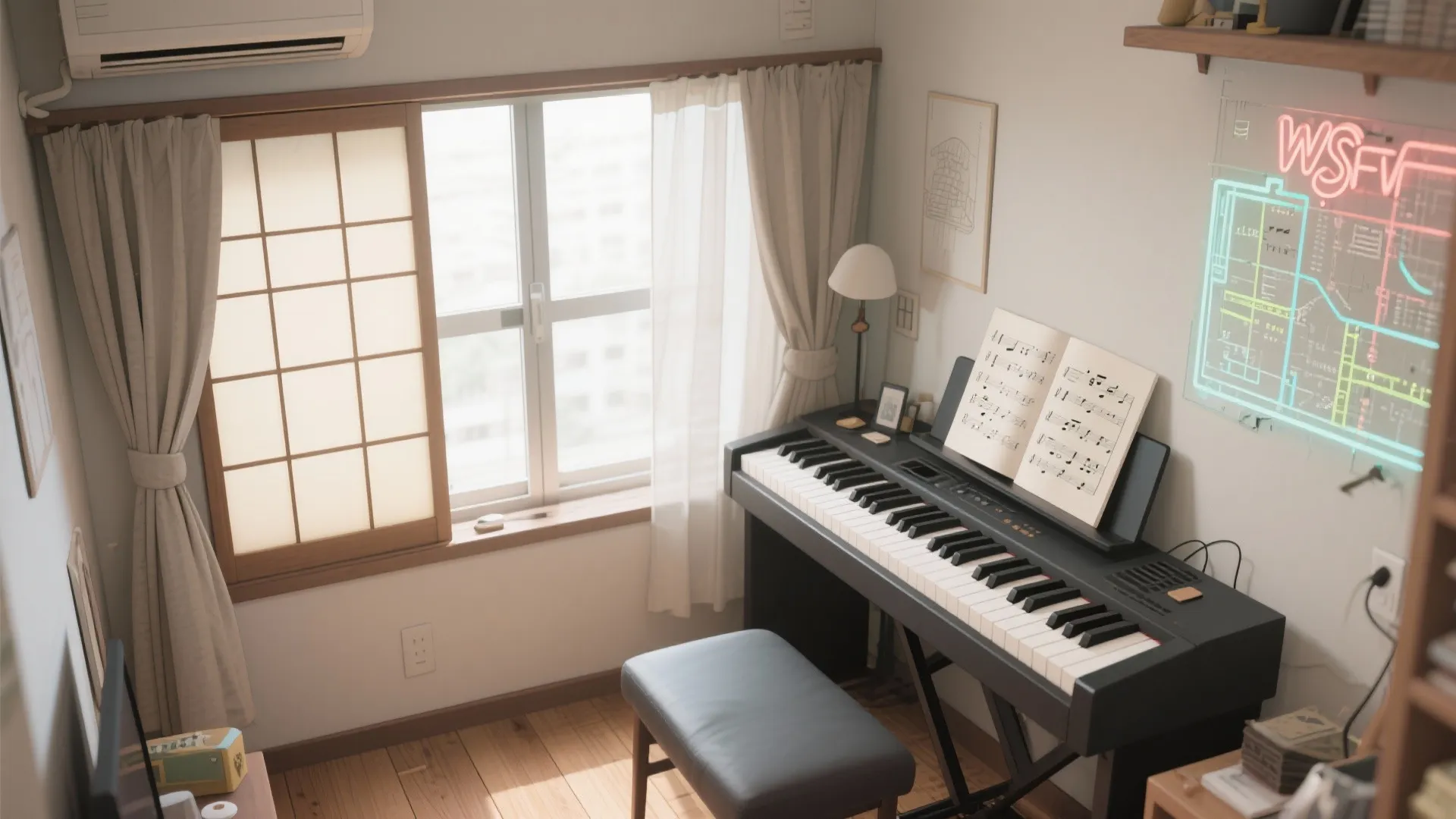 Tips 5: 鍵盤の向きは“窓に背を向ける”が正解｜東京小戸型での光の扱い