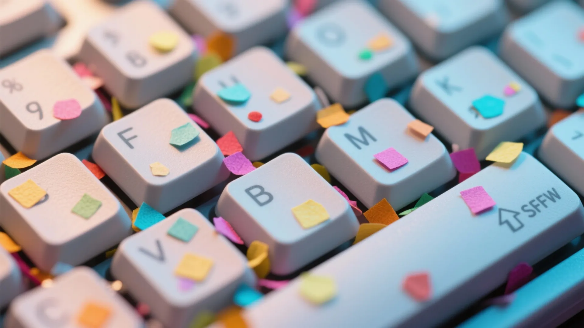 1. Keyboard Confetti