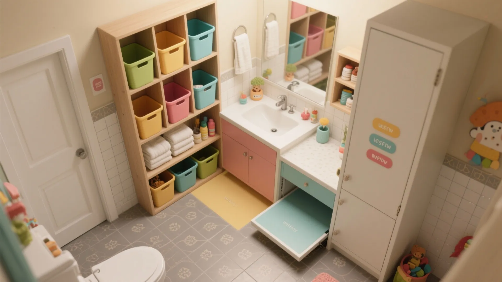 Child-Height, Zone-Based Storage