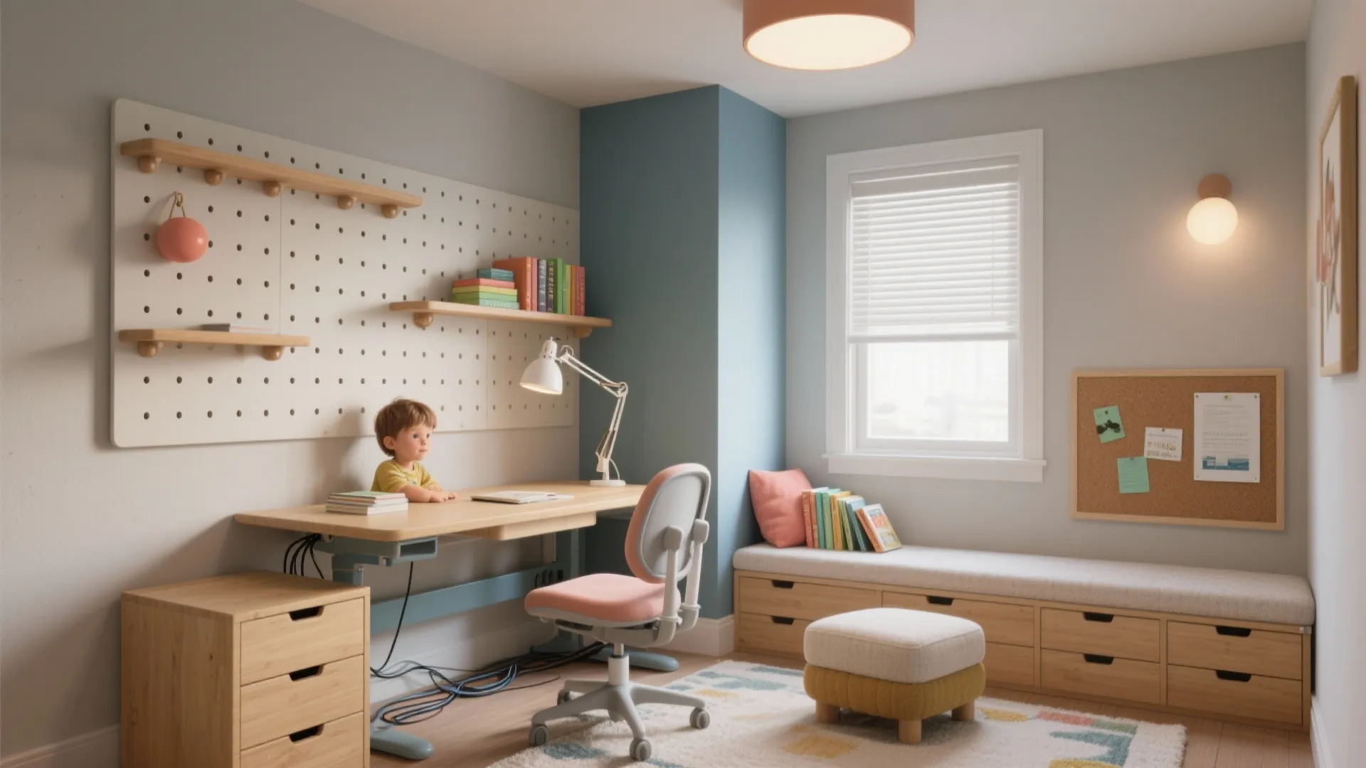 Children Study Room Design: 5 Smart Ideas: Small spaces can spark big creativity—here’s how I design study rooms kids love to use, and parents love to keep tidy.