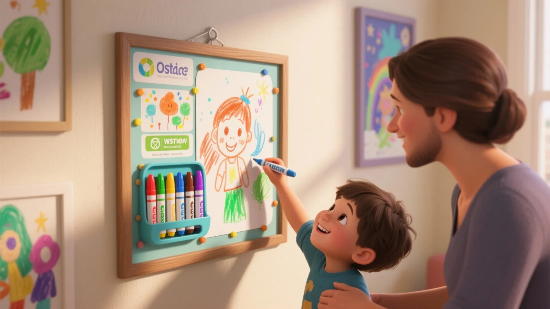 4. Kid-Friendly Art Zones