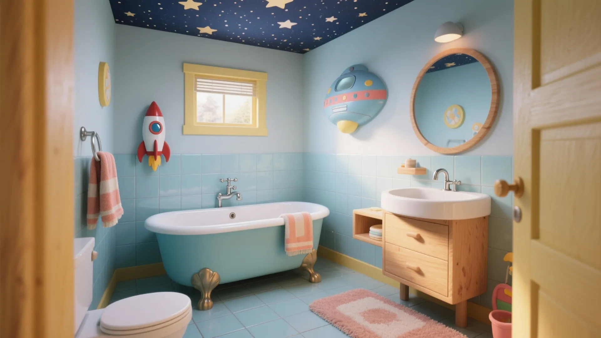 Childrens Bathroom Decor Sets — 5 Ideas: Creative, compact and playful kids' bathroom ideas from a pro designer