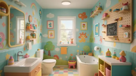 5 Creative Kids’ Bathroom Wall Decor Ideas