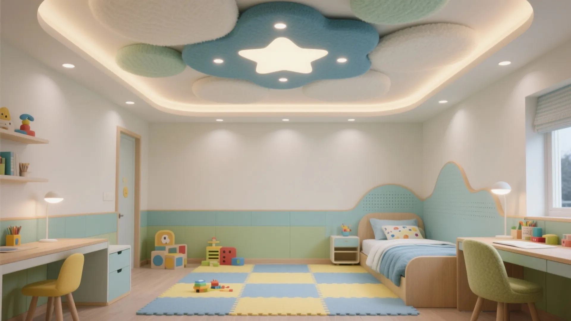Modern False Ceiling Designs for Kids Room: Fun & Smart Ideas: Fast-Track Your Kid’s Dream Room with 1 Minute Ceiling Makeover Advice