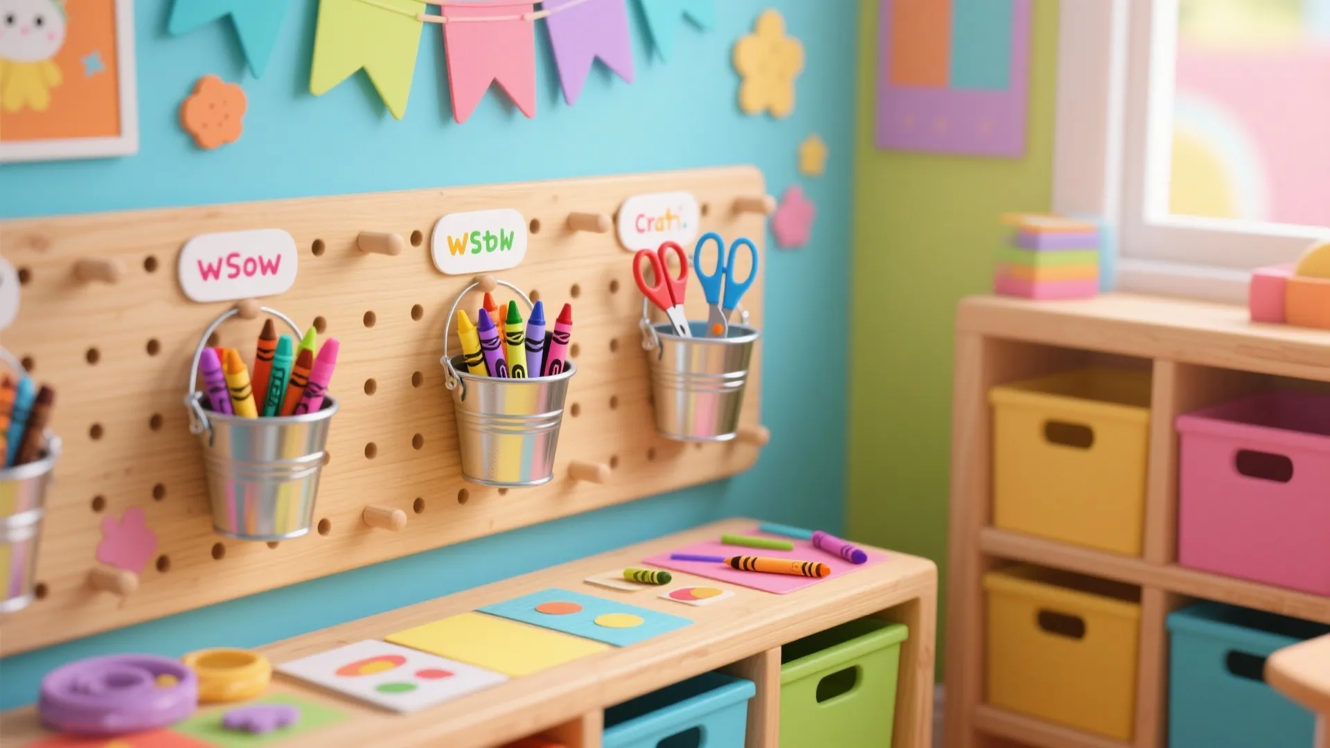 5. Kids’ Craft Supply Holders