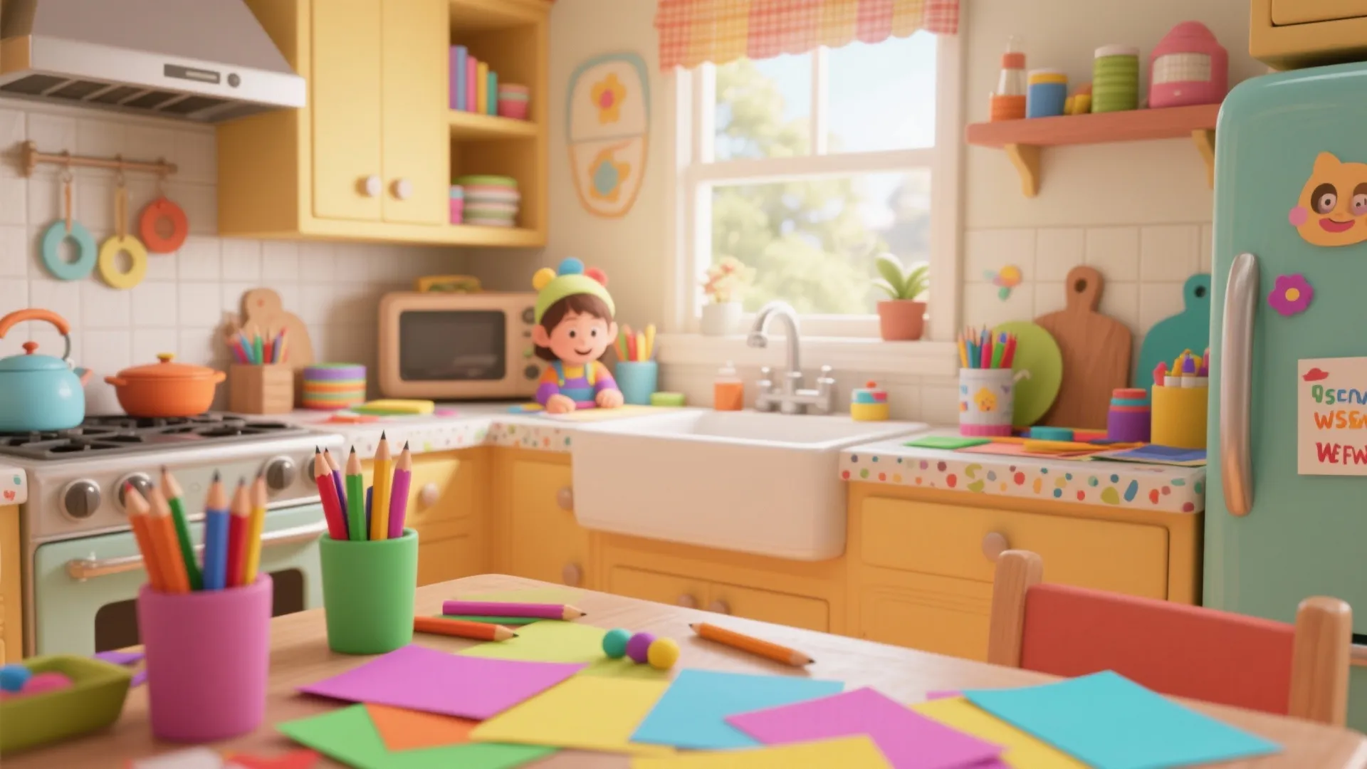 8. Kids’ Craft Station