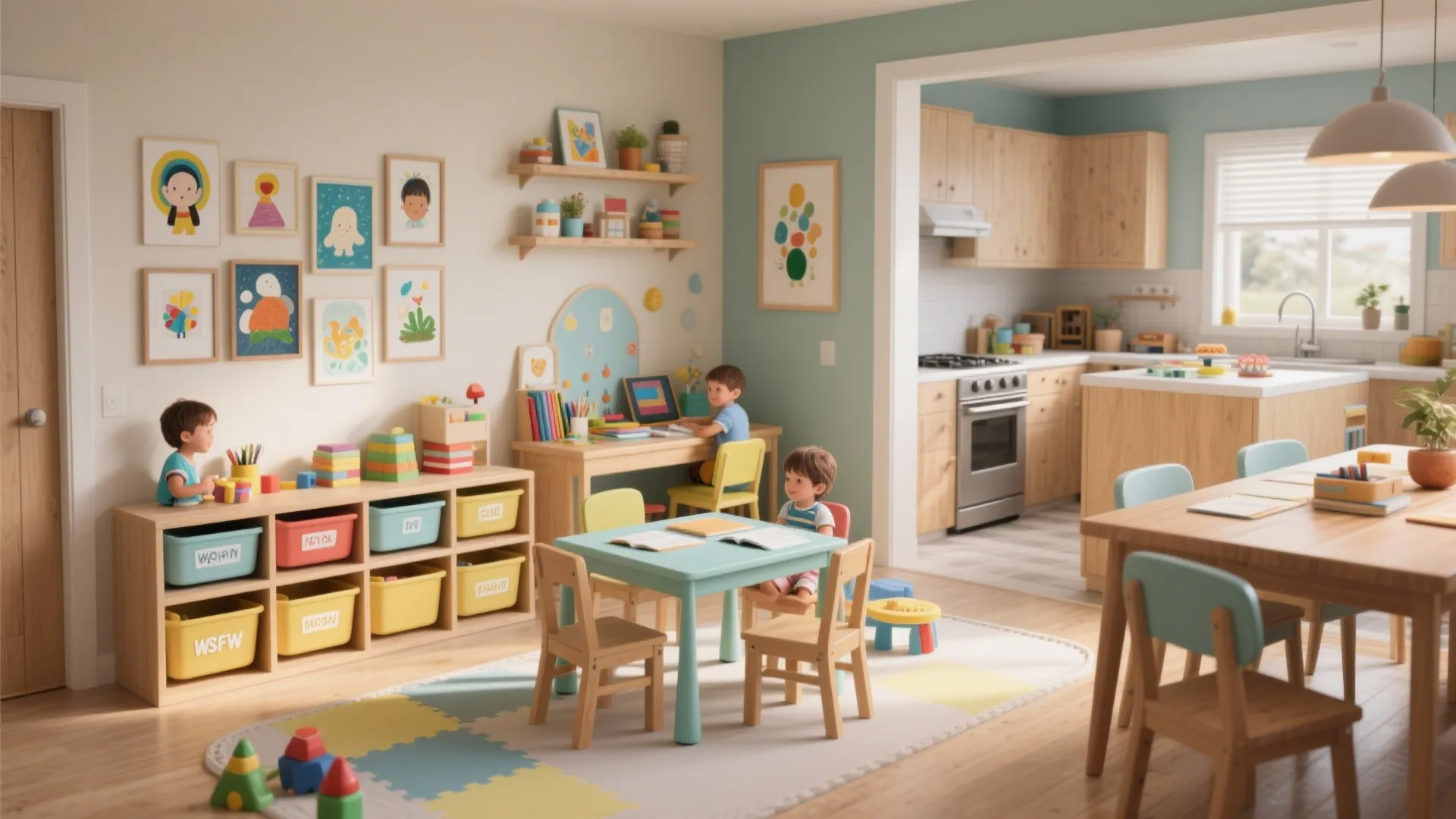 5. Playroom or Homework Station for Kids