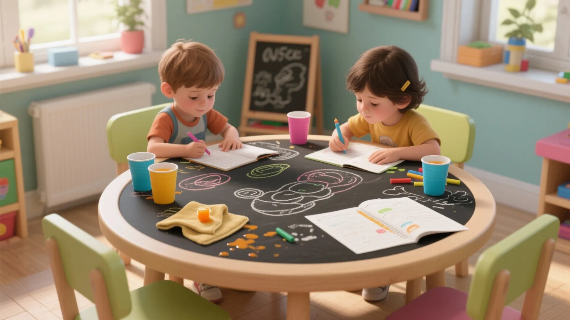 2. Kids’ Play & Homework Table