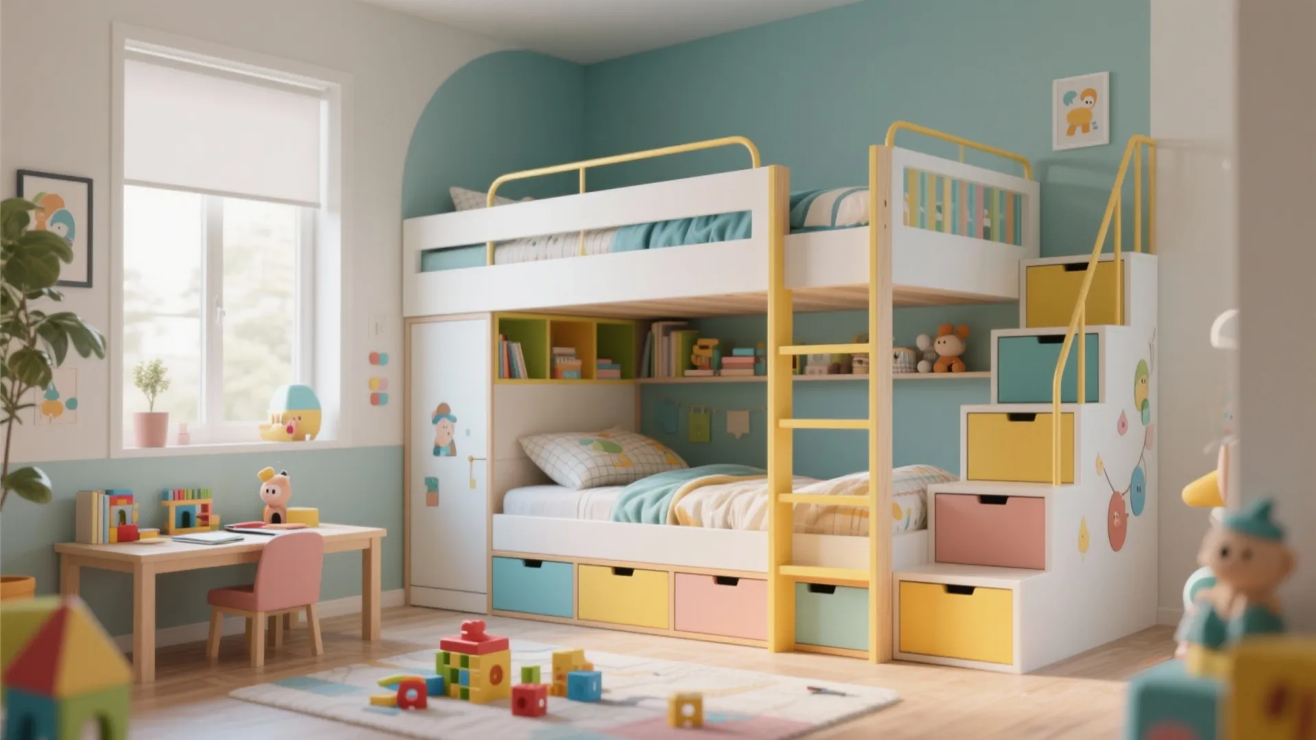 4. Kids’ Zone: Bunk or Loft Solutions
