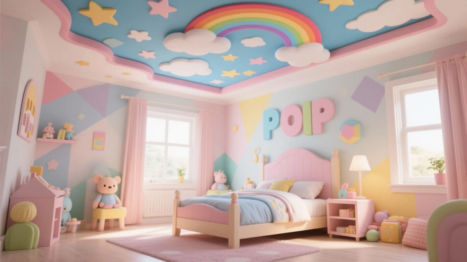 5 Simple POP Designs for Children's Rooms: Creative and Practical Ceiling Ideas for Your Child's Space