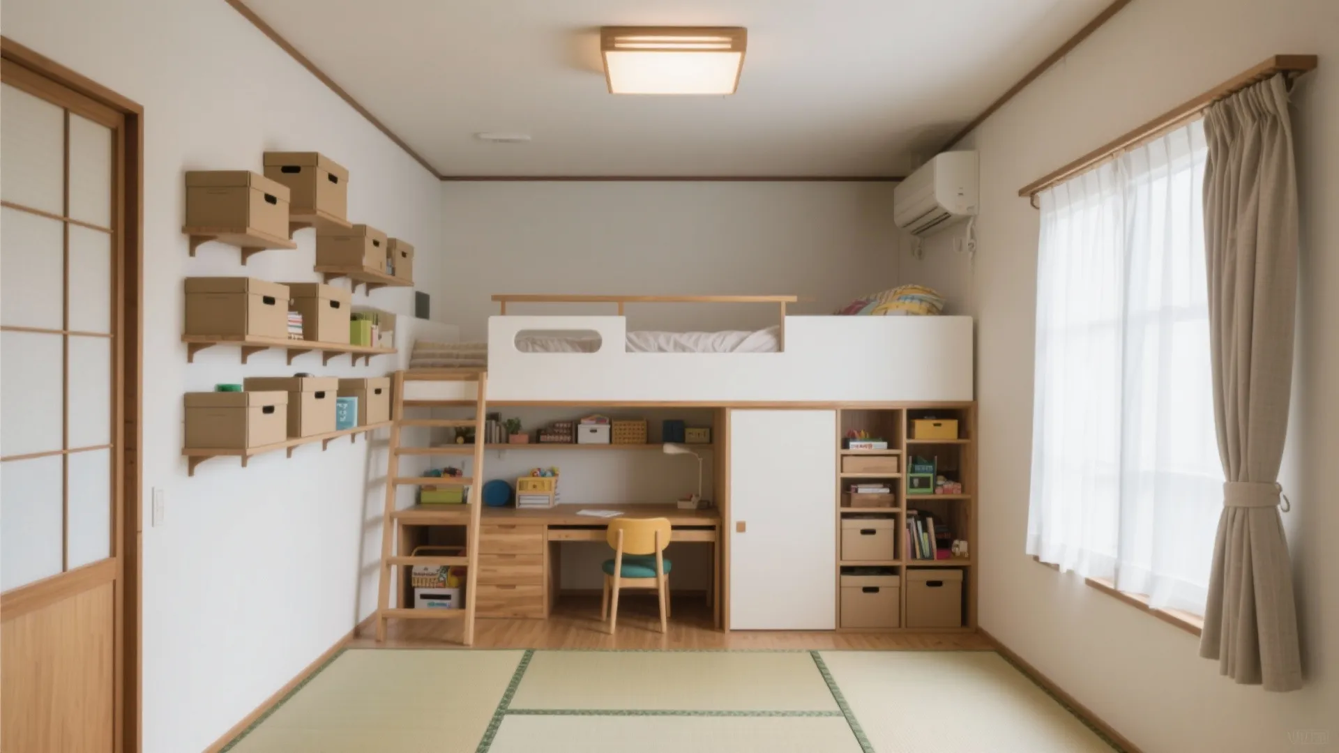 子ども部屋は“可変”前提：収納テクで床面を死守