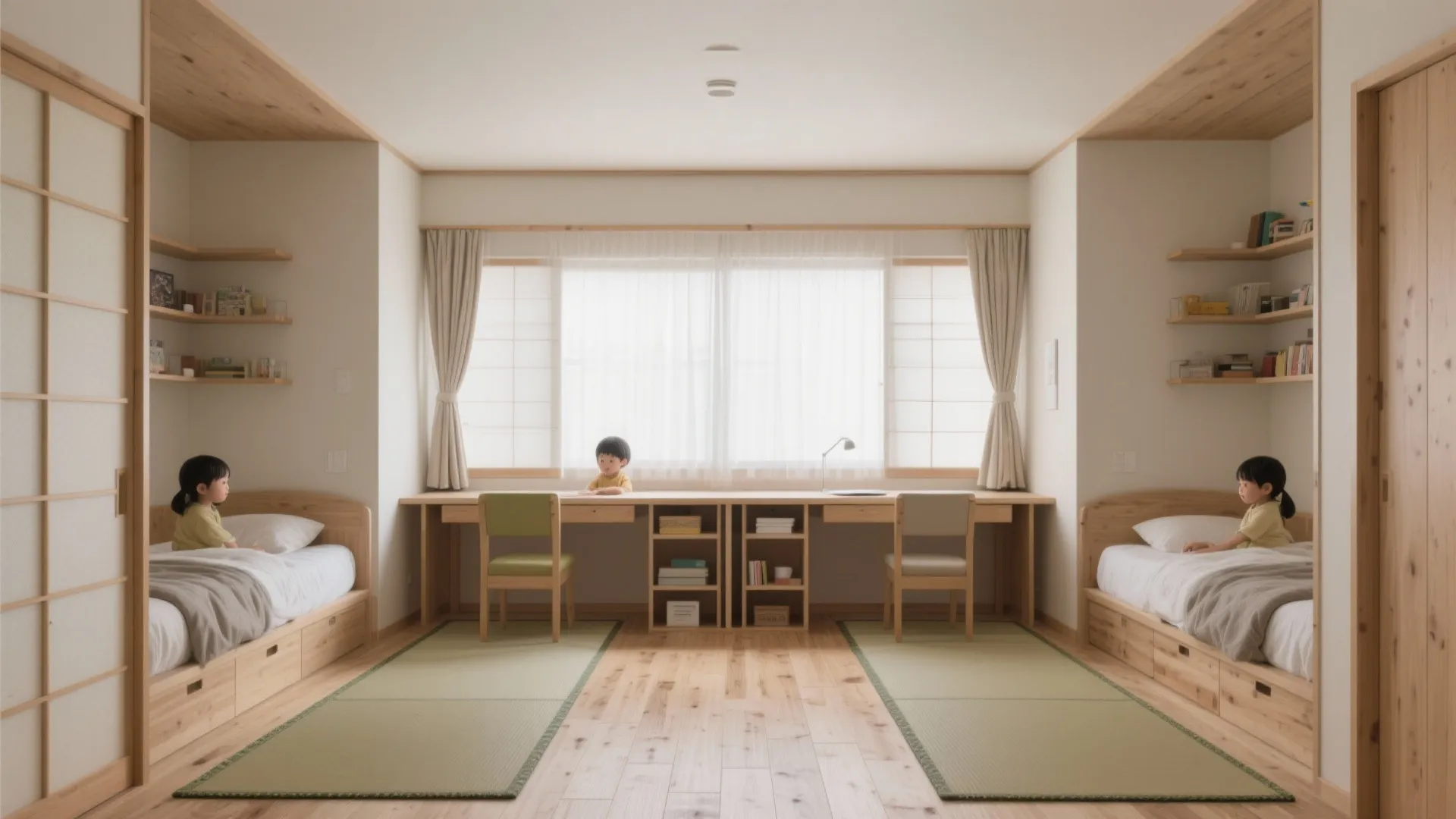 Tips 3: 子ども部屋は“同時に使える面積”を最大化する動線規画