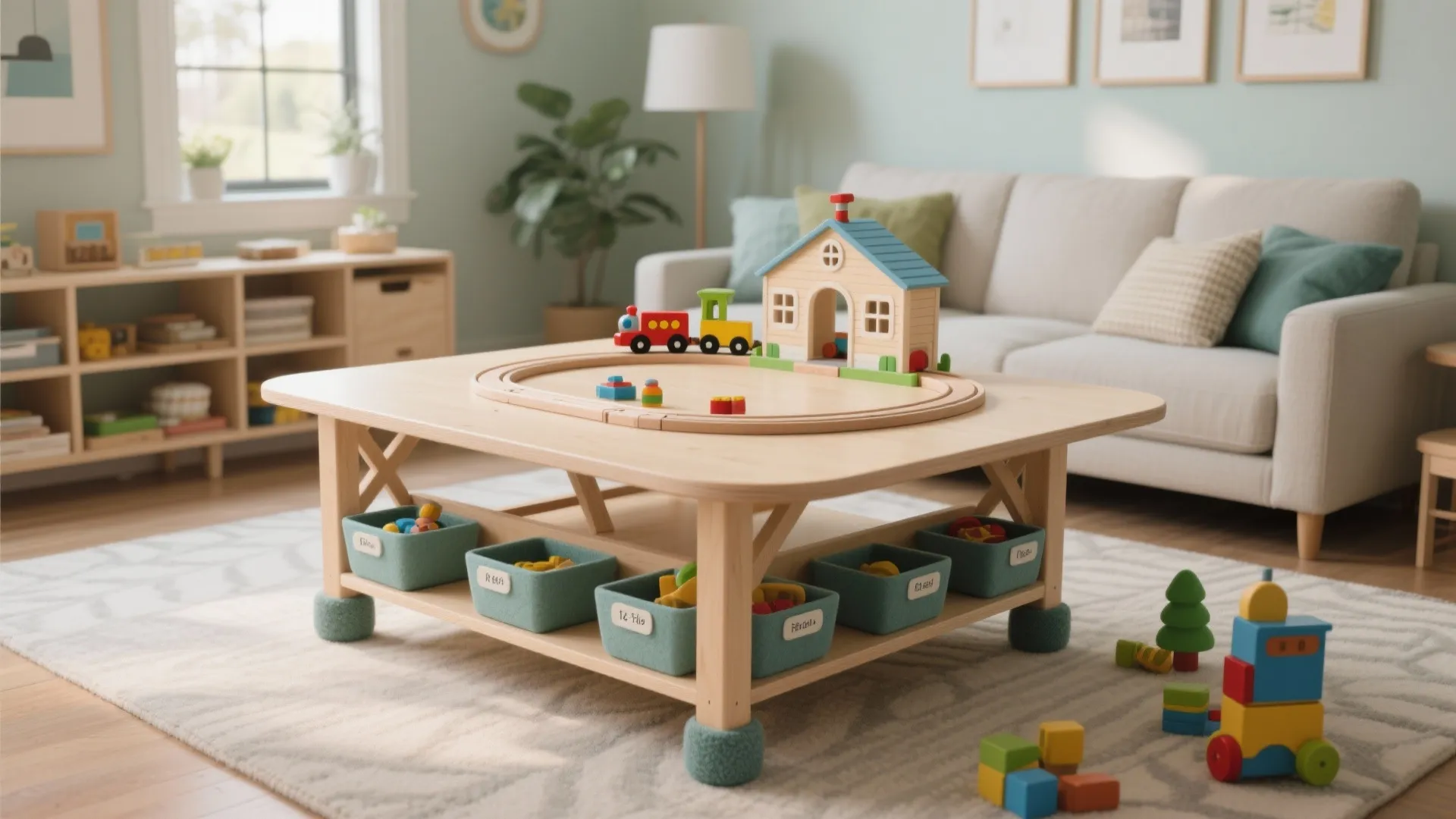DIY Train Table: Build a Perfect Play Space for Kids: 1 Minute to Discover How a Simple Train Table Transforms Playrooms