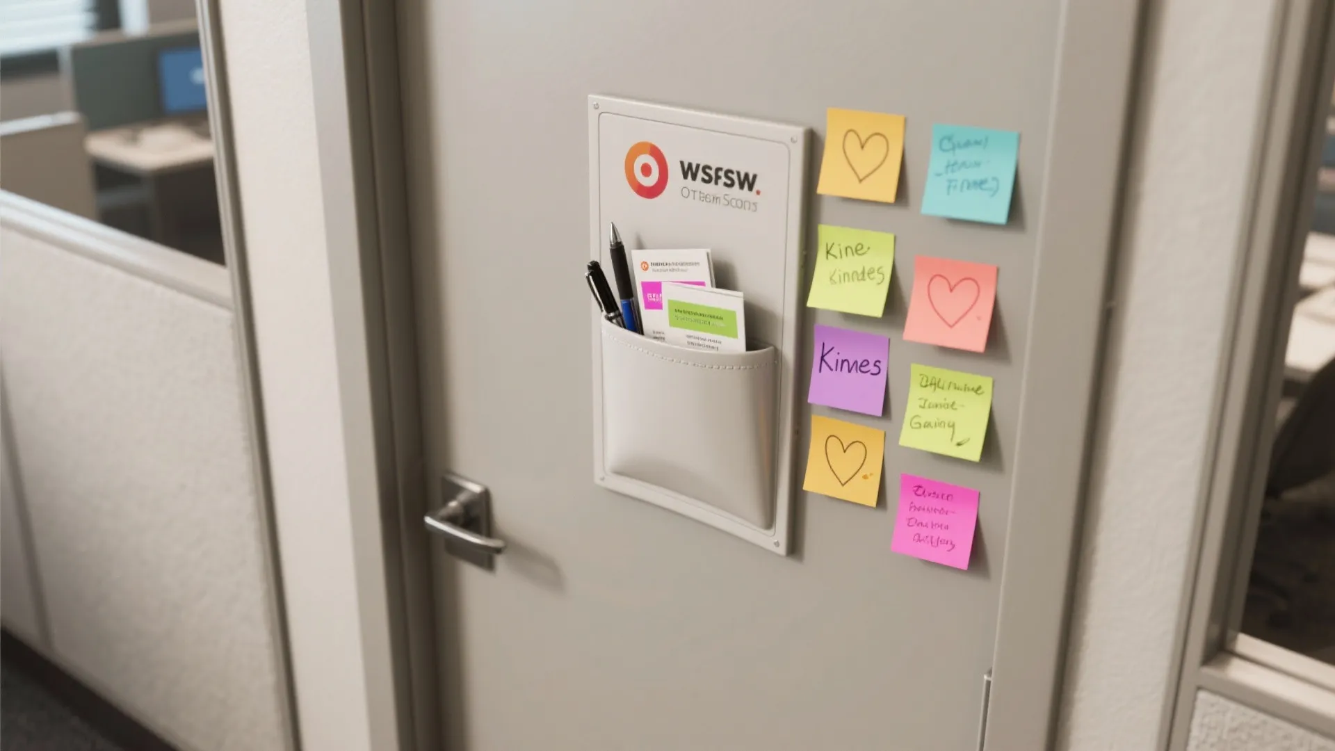 5. Interactive Door: Wish Wall or Kindness Station