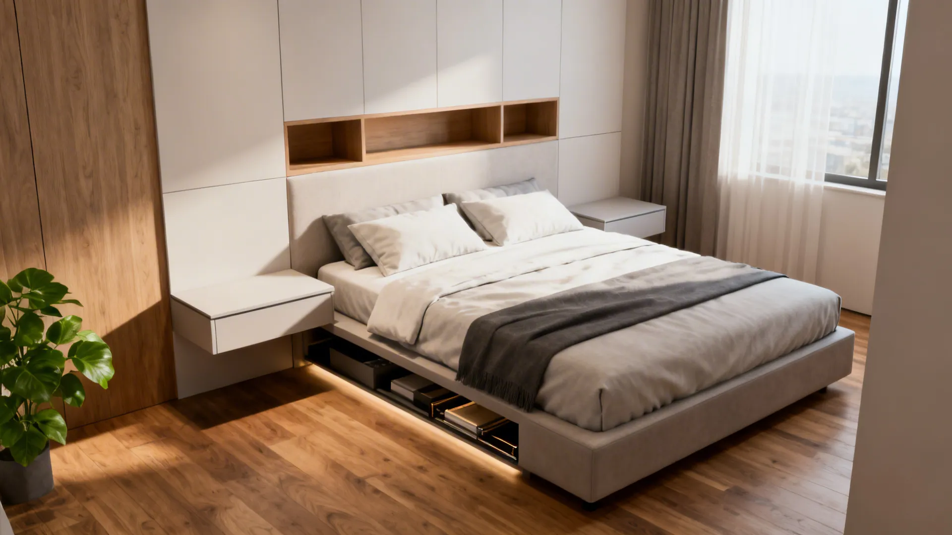 5 Smart Ideas for a King Size Bed in a Small Room