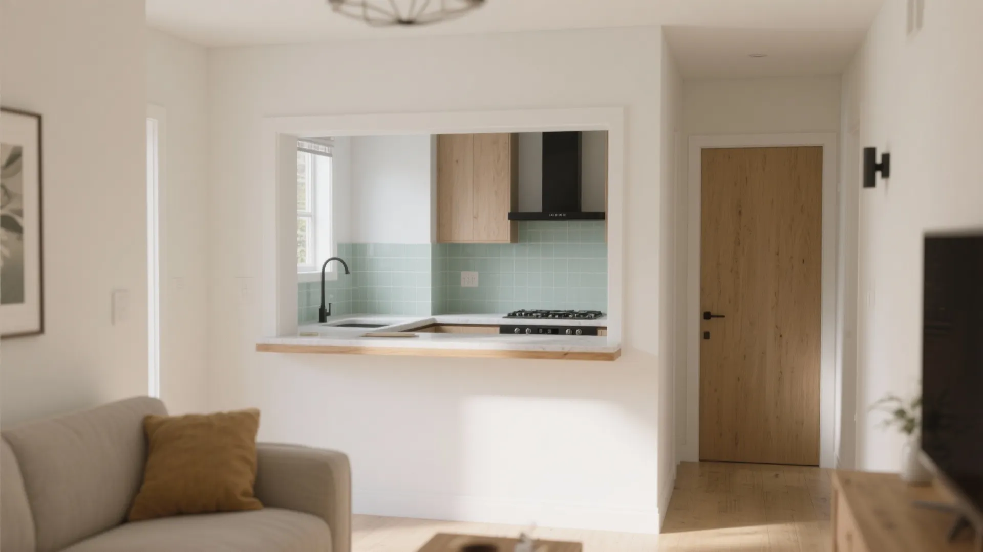 Idea 1: The right‑sized kitchen pass‑through