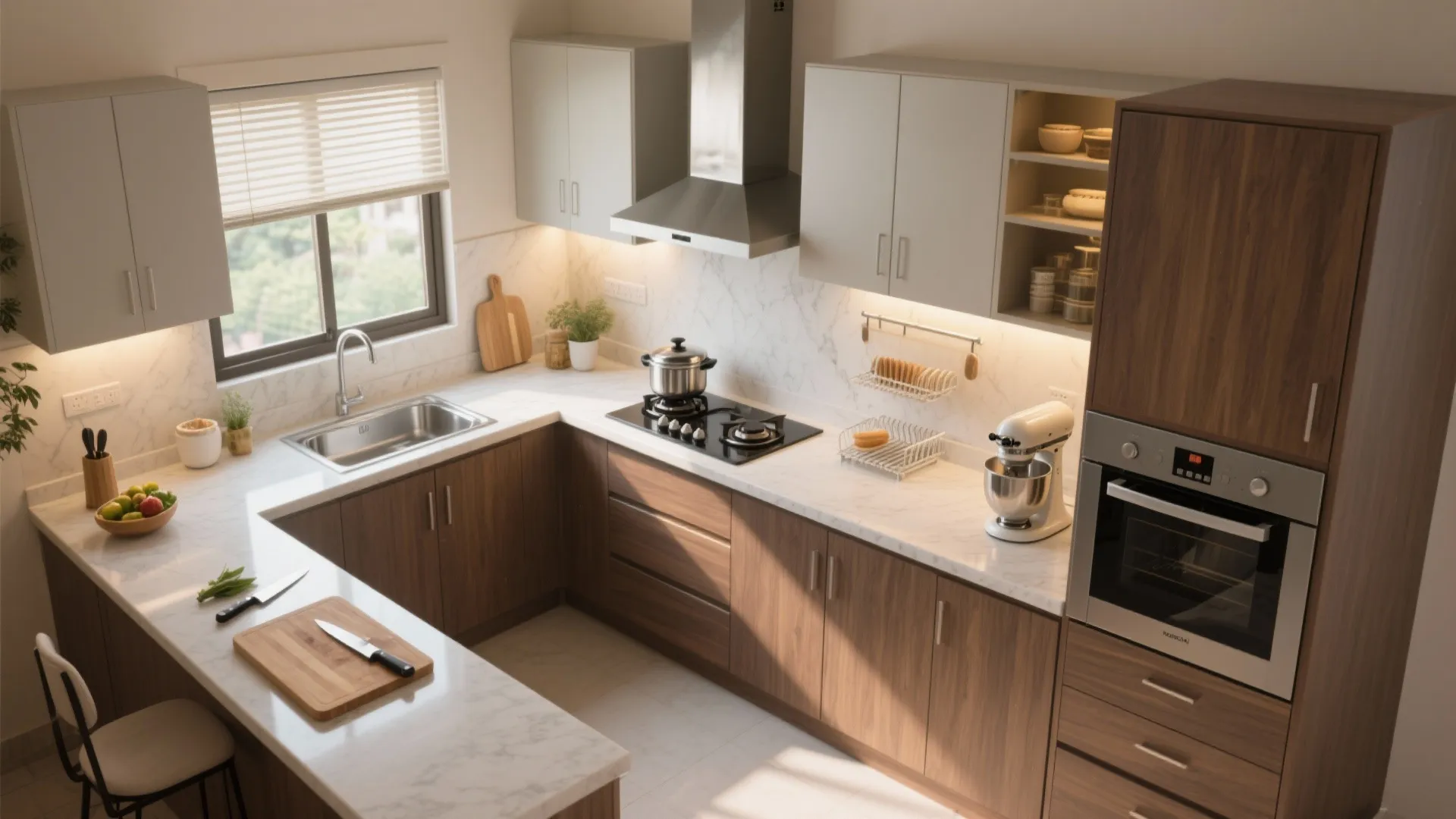 Modular kitchen zoning that actually works