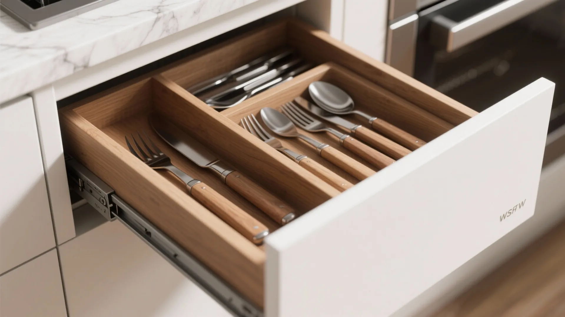 Minimalist kitchen storage that actually works