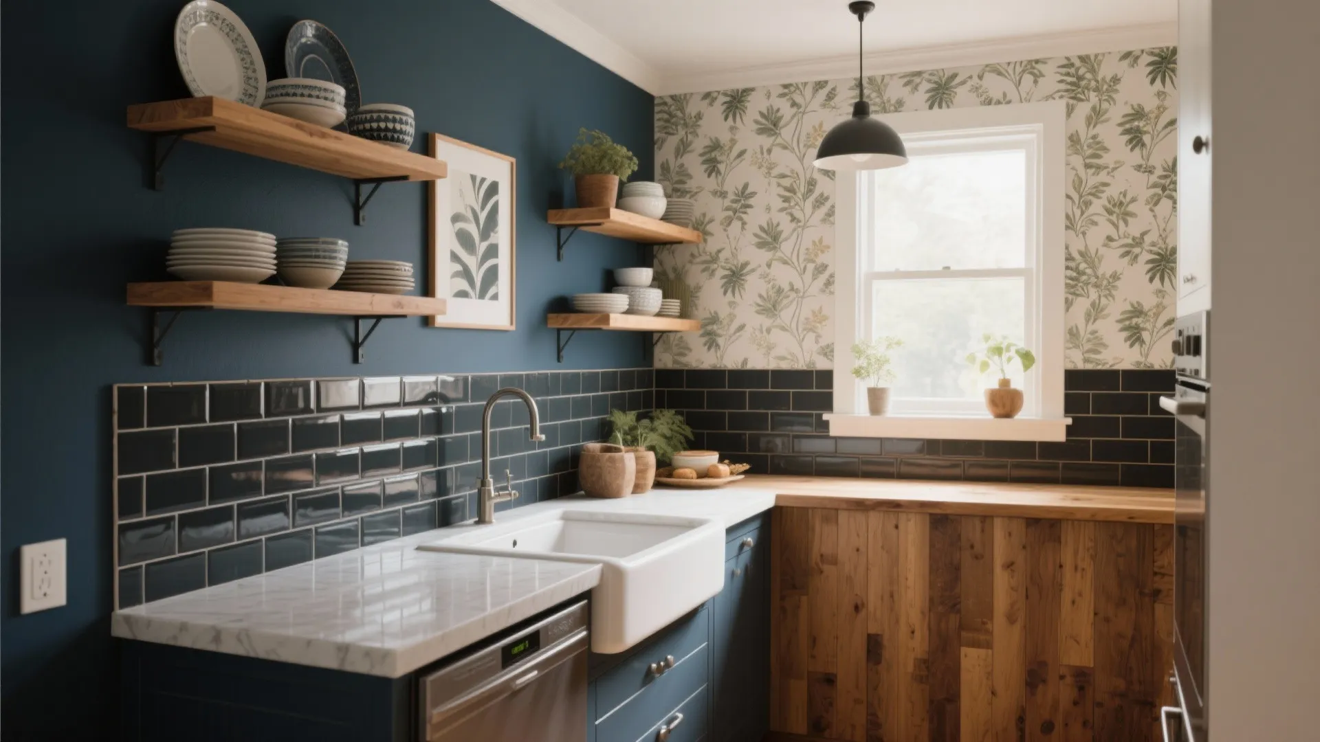 Kitchen Accent Wall Ideas: 5 Fresh Inspo: Easy, small-budget accent wall solutions that make a kitchen sing