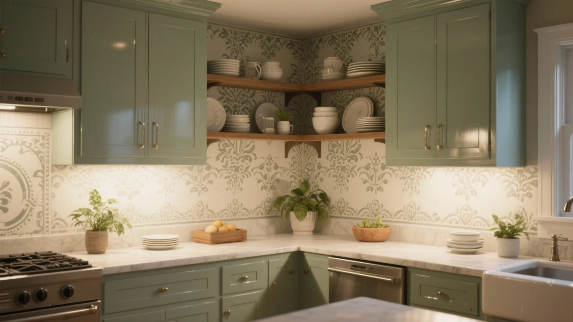 Functional Accent Areas—Kitchen Nook & Backsplash