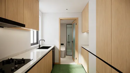 5 smart bathroom entrance from kitchen ideas