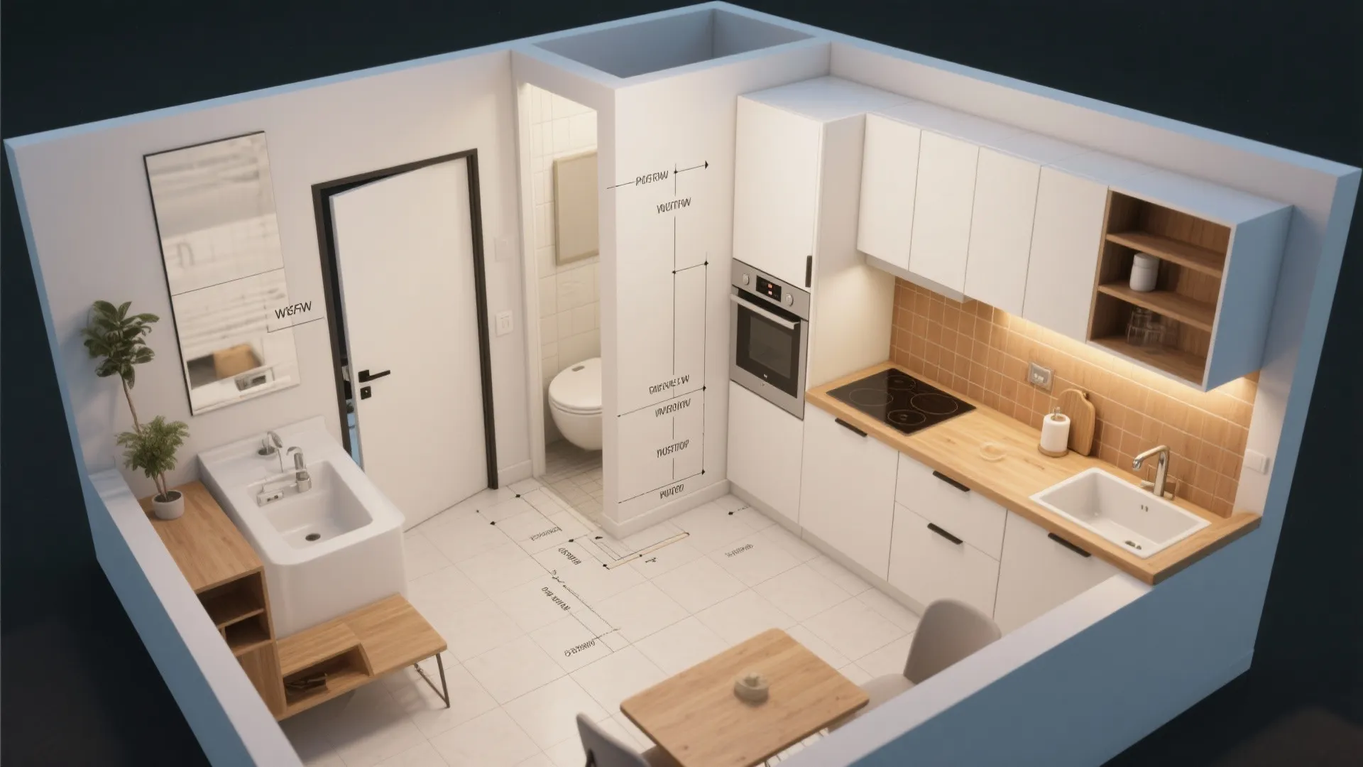 5. Plan Critical Areas — Kitchens and Bathrooms First