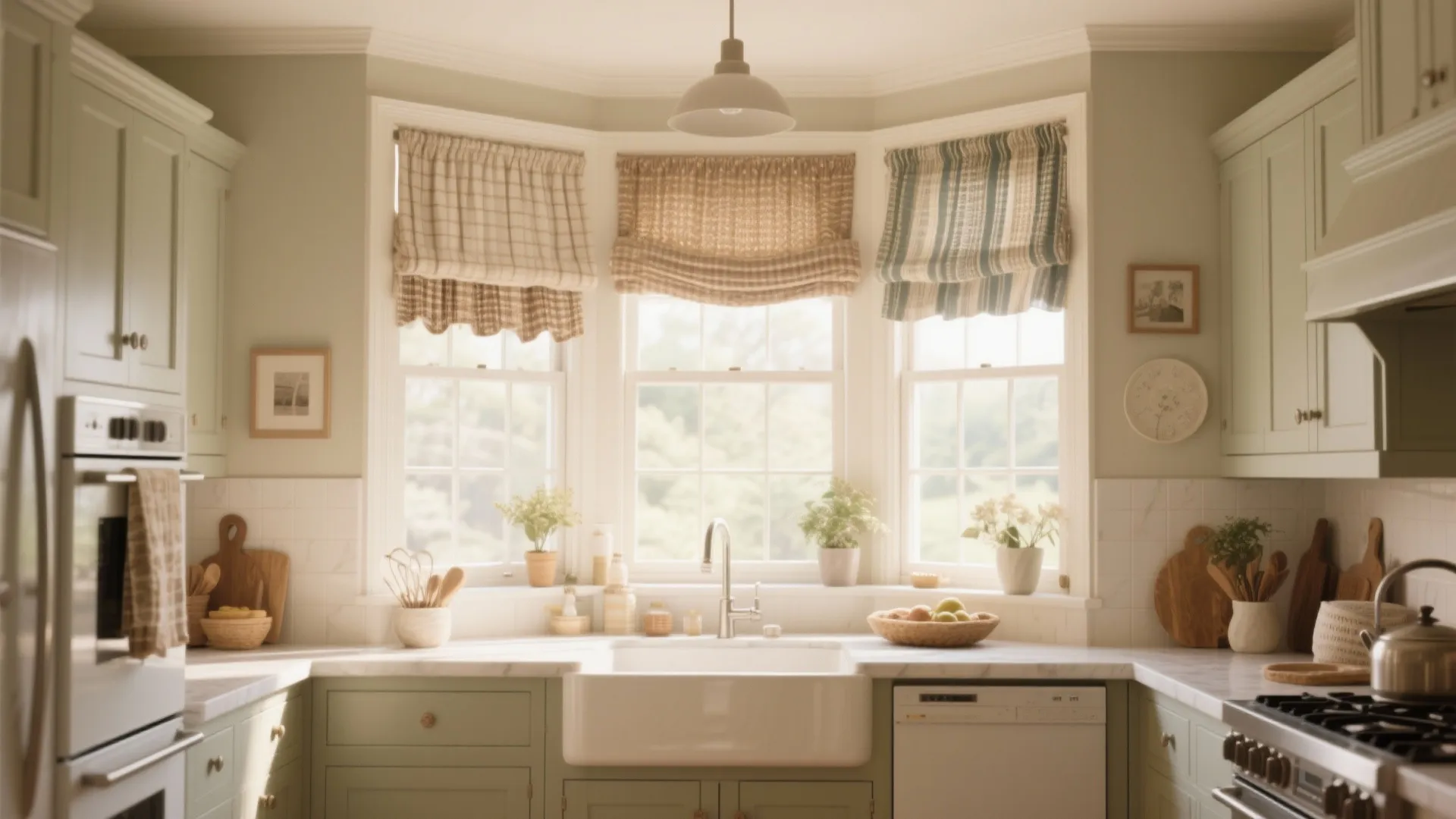 10 Curtain Ideas for Kitchen Bay Windows