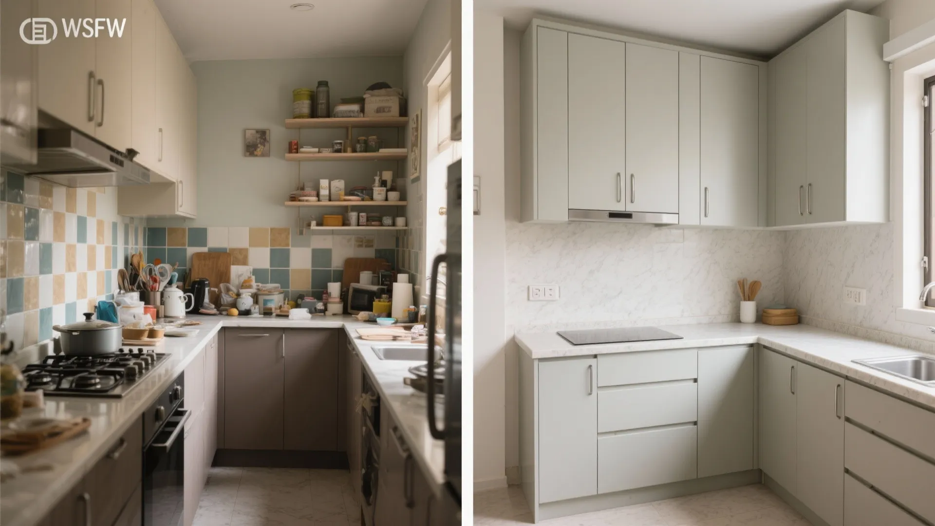 Minimalist Storage for the 3 BHK Kitchen