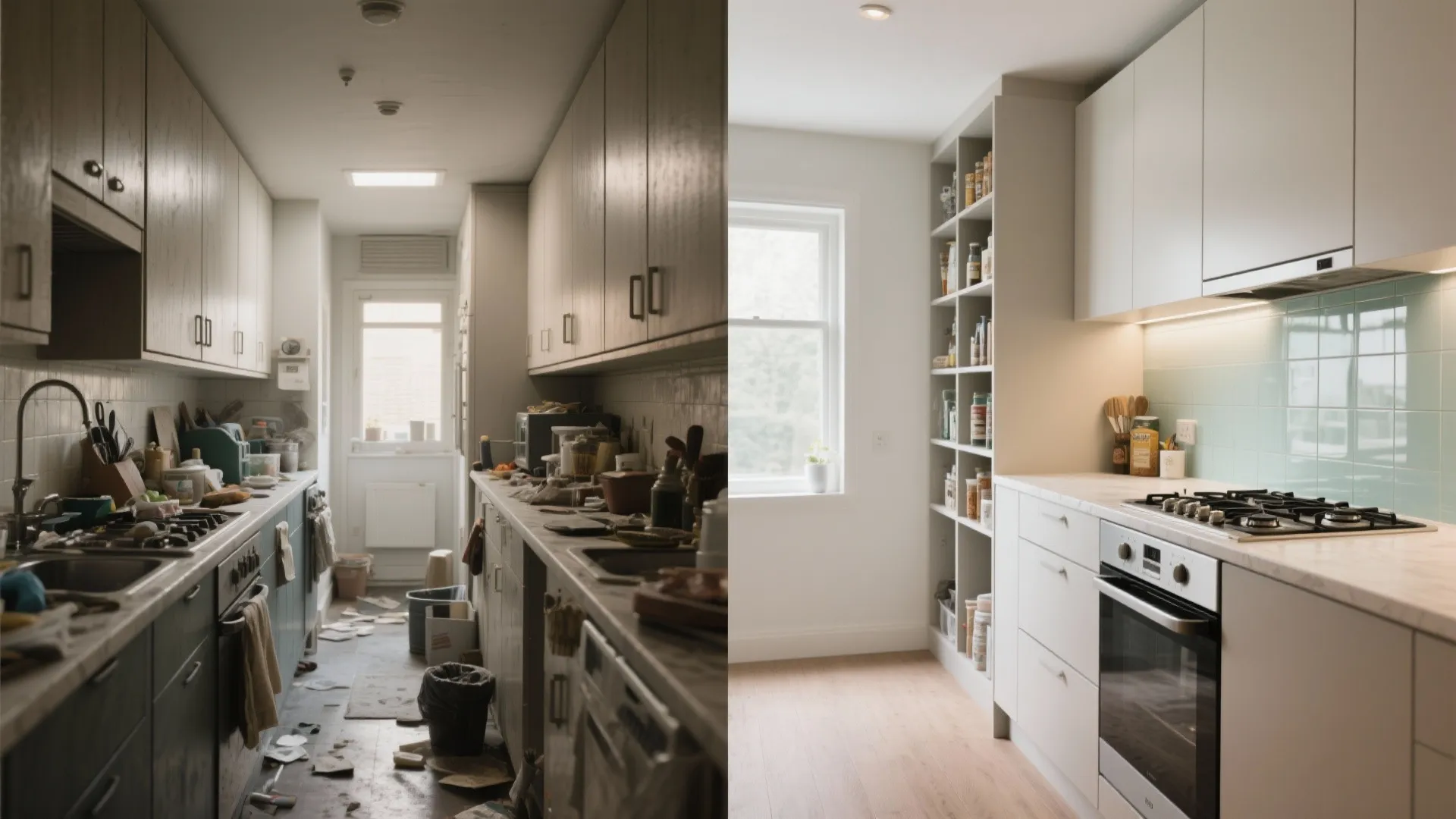 Minimal Pantry-Wall Storage for a Lean Kitchen