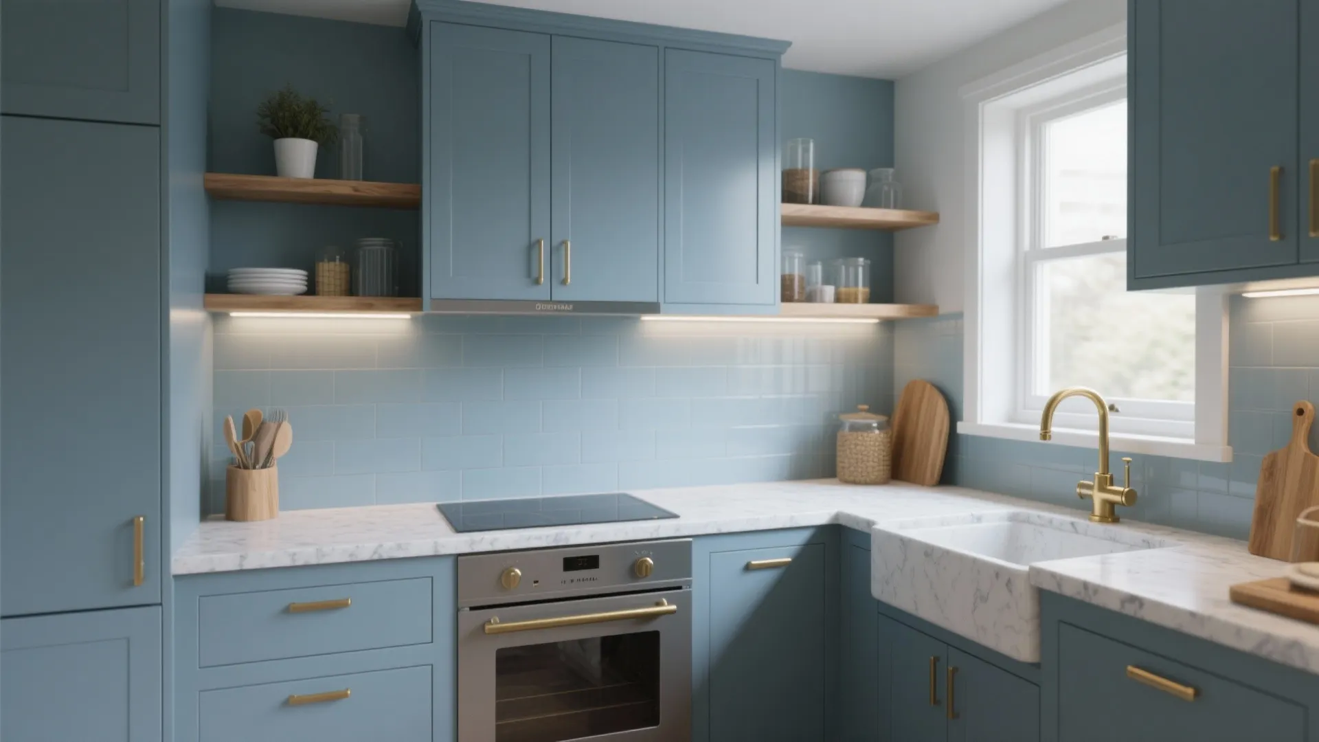 4. Blue-Grey in Kitchens and Wet Areas