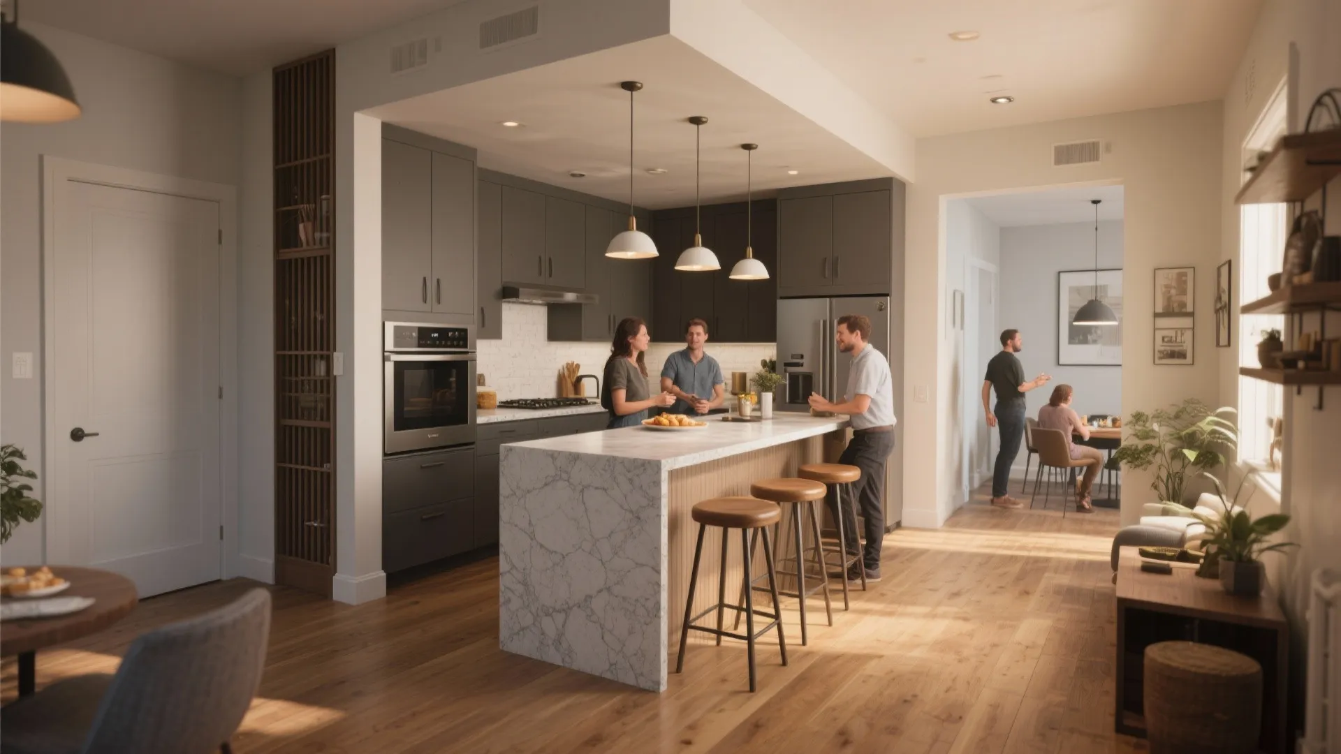 4. Kitchen as a Social Hub, Not Just a Cooking Zone