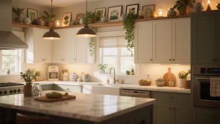 5 Creative Ways to Decorate Above Kitchen Cabinets
