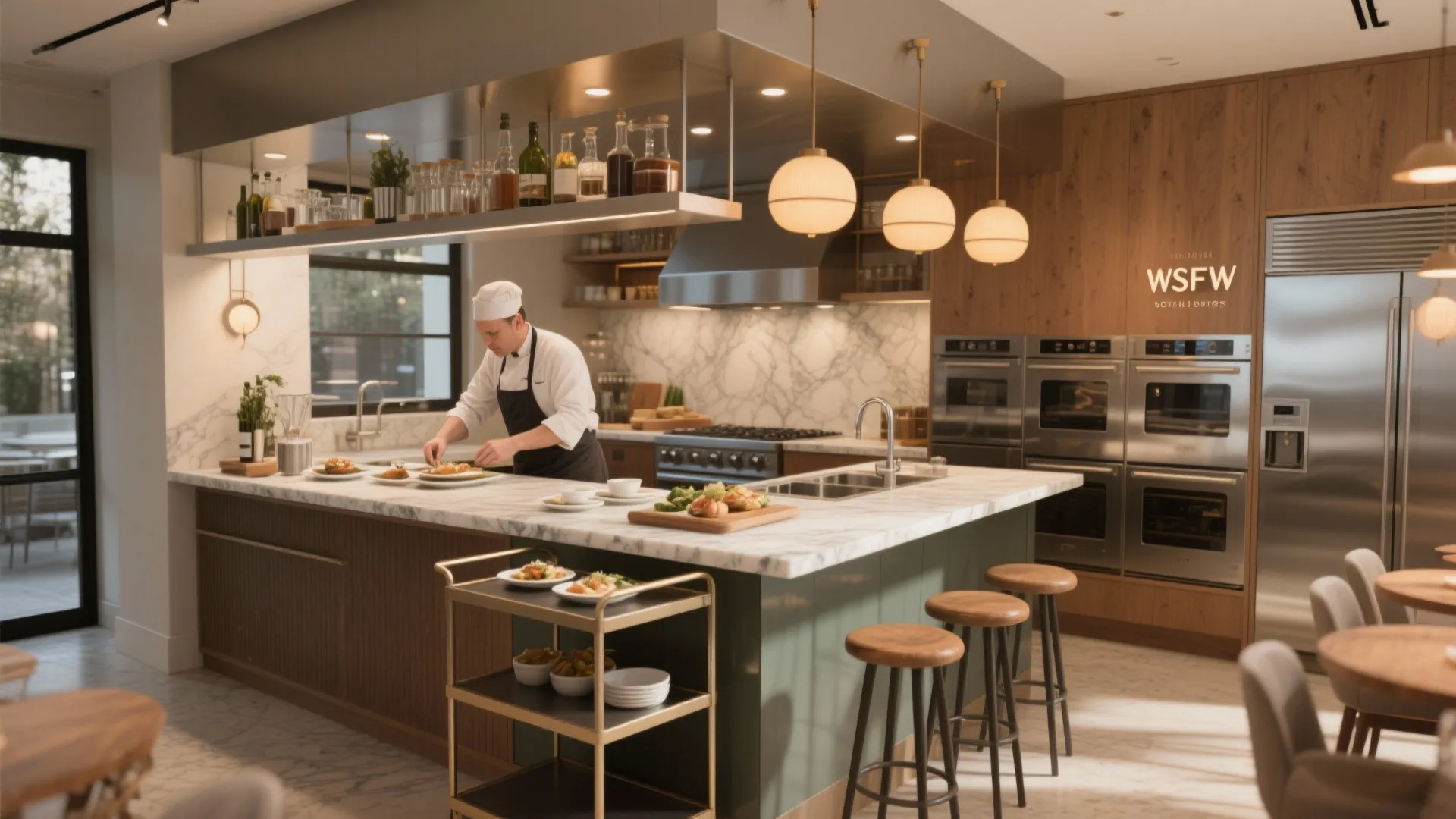 3. Kitchen-Café Hybrid for Intimate Catering