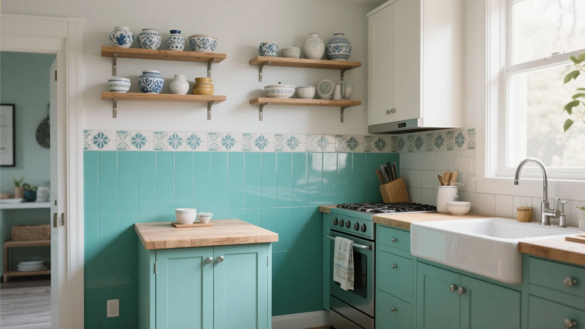 5. Treat the Kitchen as a Canvas (Backsplash Meets Paint)