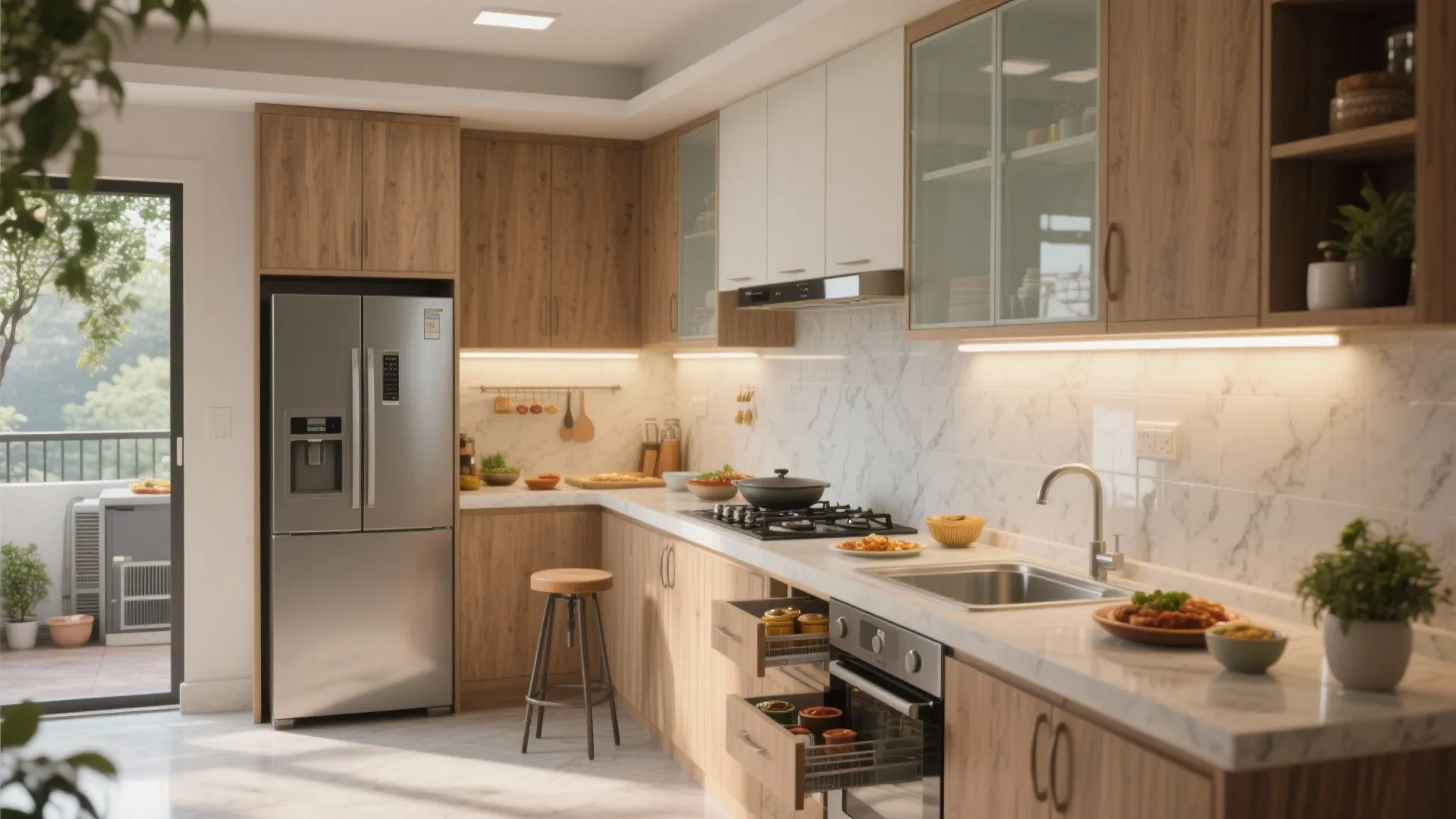 A smarter kitchen triangle for Indian cooking