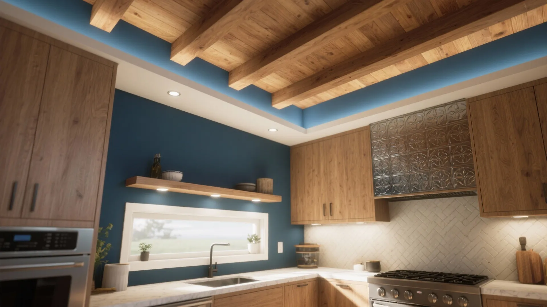 Kitchen Ceiling Ideas: 5 Inspiring Designs: Small kitchens, big ceilings: 5 ideas I used in real projects to add height, light, and style