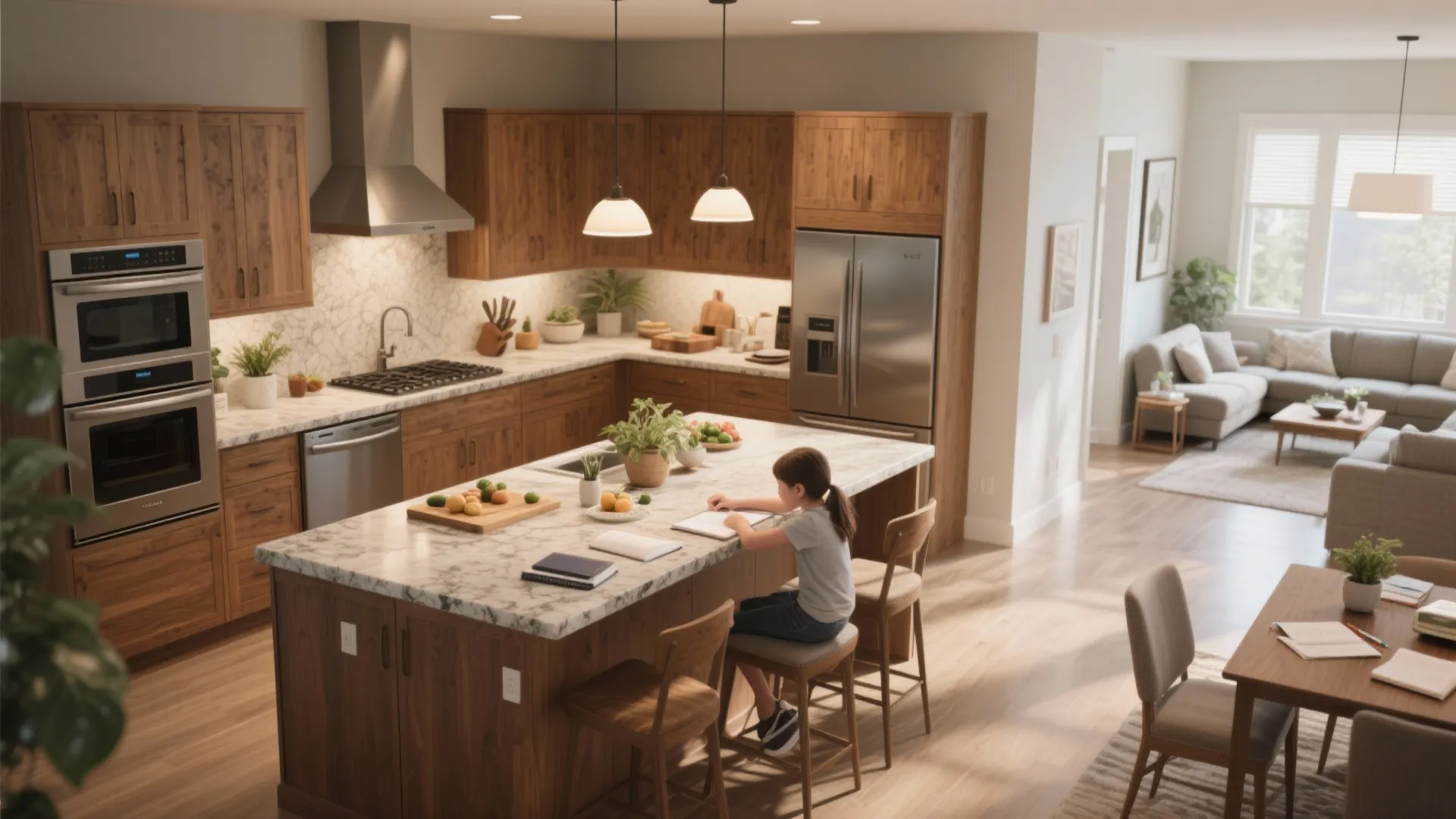 4. Kitchen-Centered Living: Make the kitchen do more