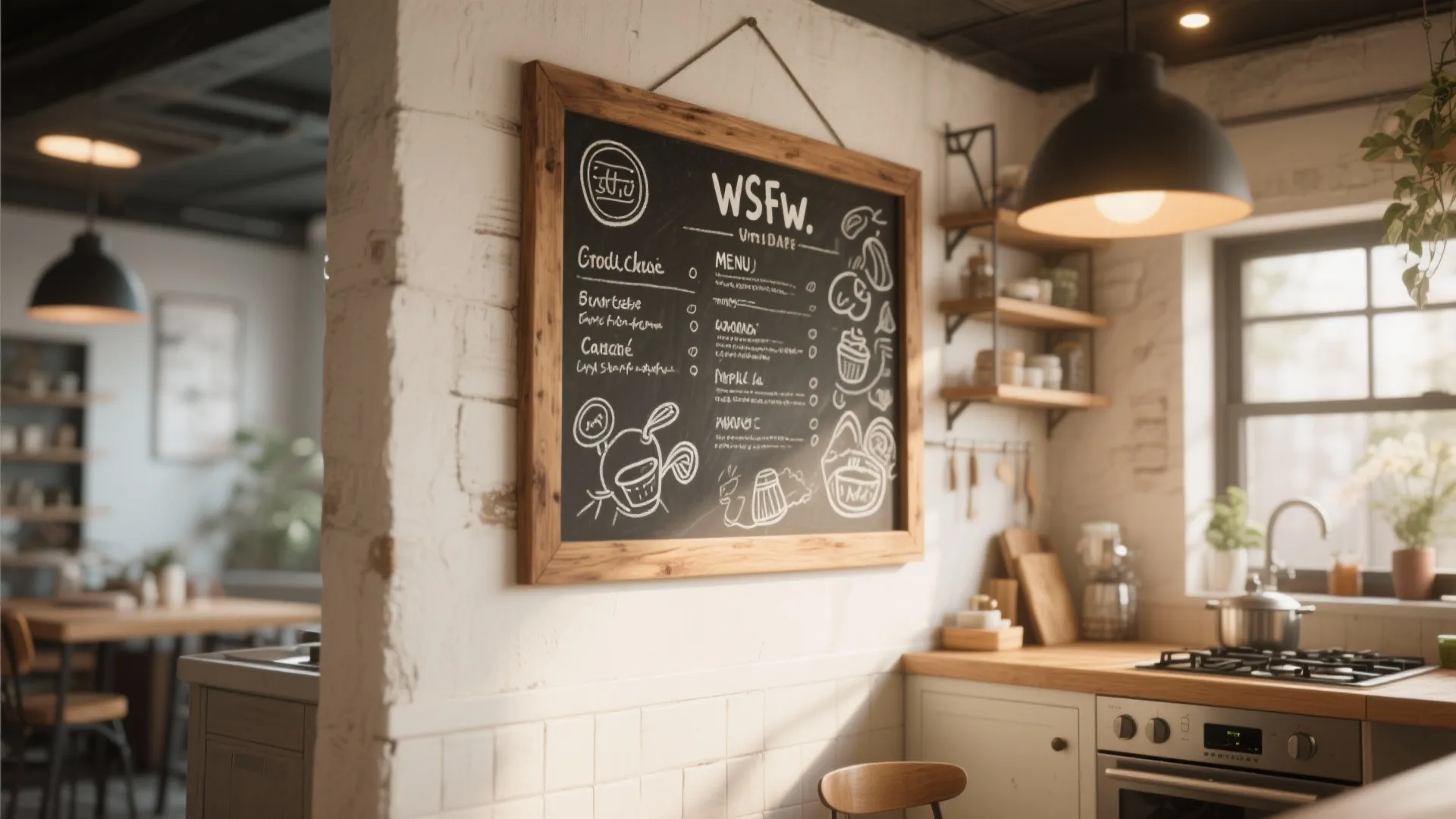 5. Chalkboard or Whiteboard Panels